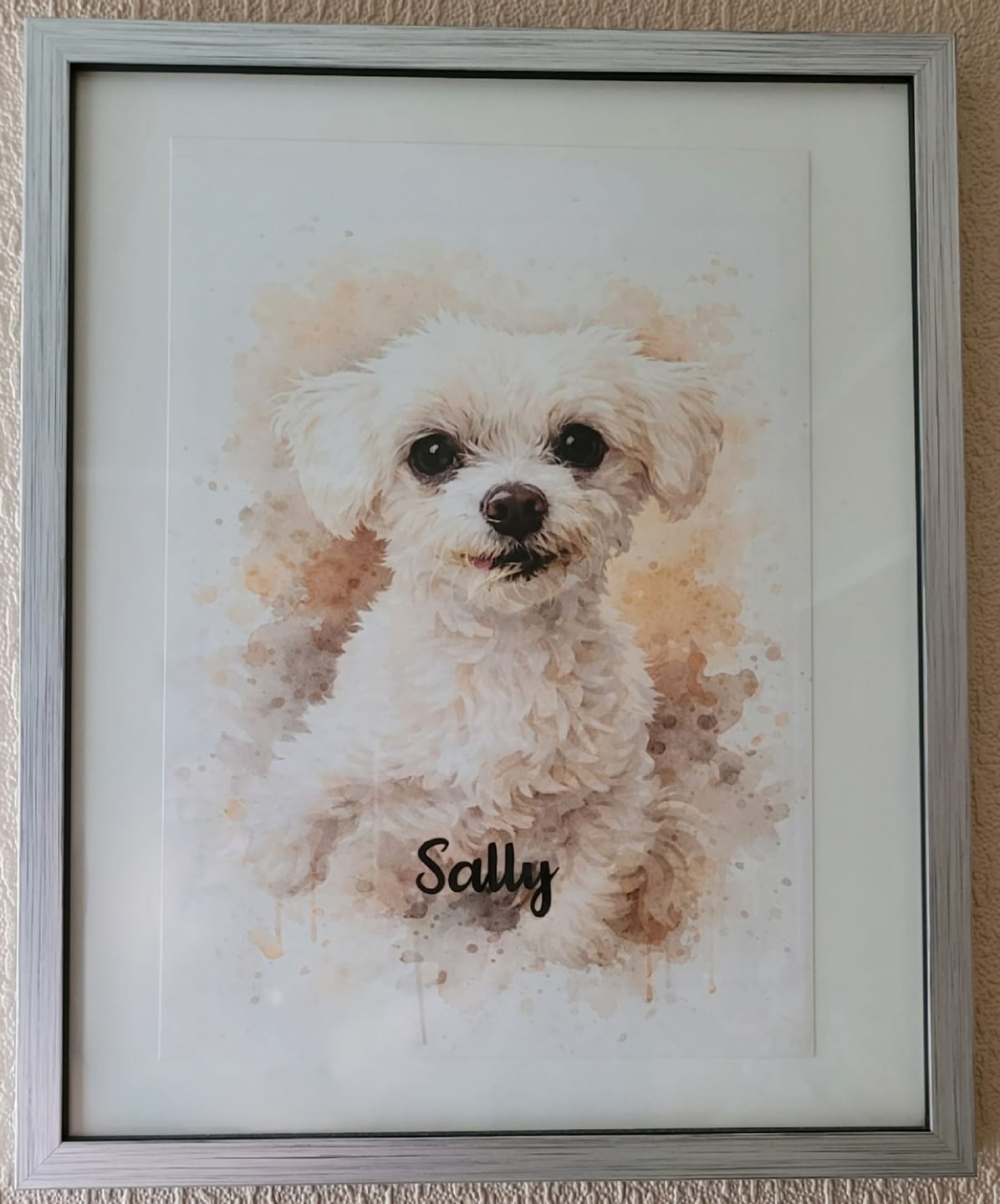 Customer photo review of Personalisiertes Poster - Aquarell Realistisches Porträt