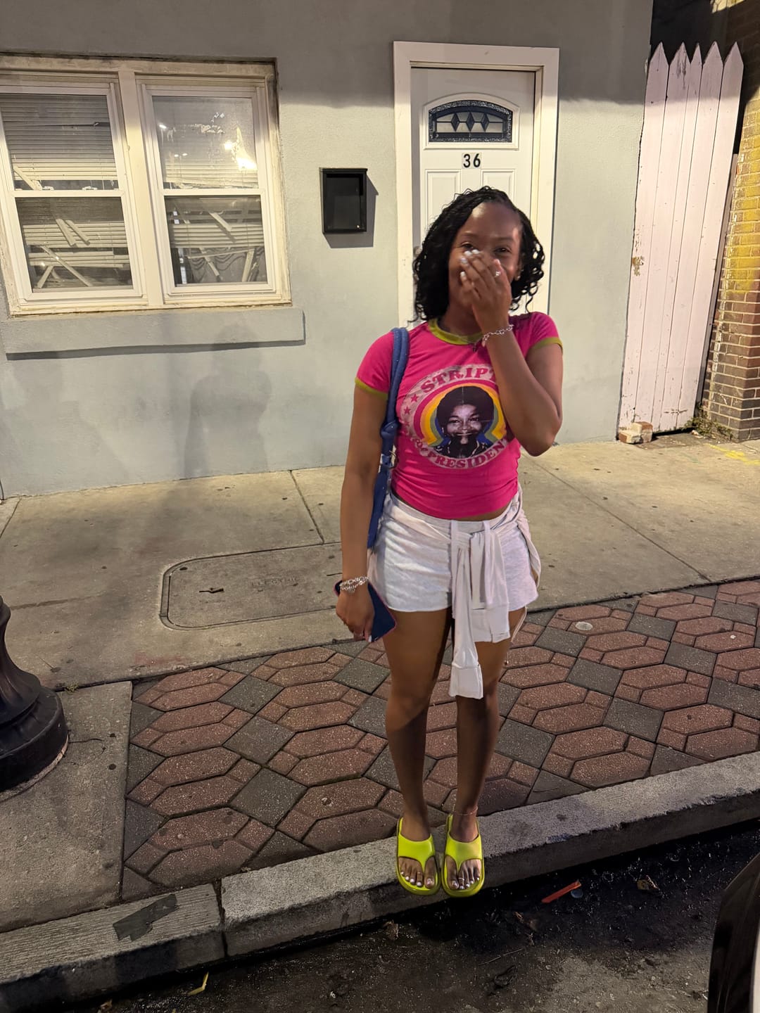 Customer photo review of STRIPT 4 PREZ RINGER TEE