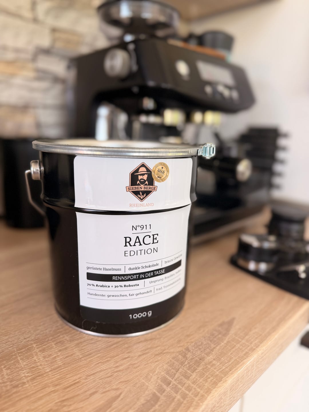 Customer photo review of N°911 RACE EDITION Espresso Bar Mischung incl. Eimer