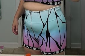 Customer photo review of Butterfly Seamless Shorts
