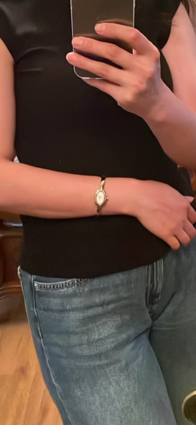 Customer photo review of Diana Petite Gold White