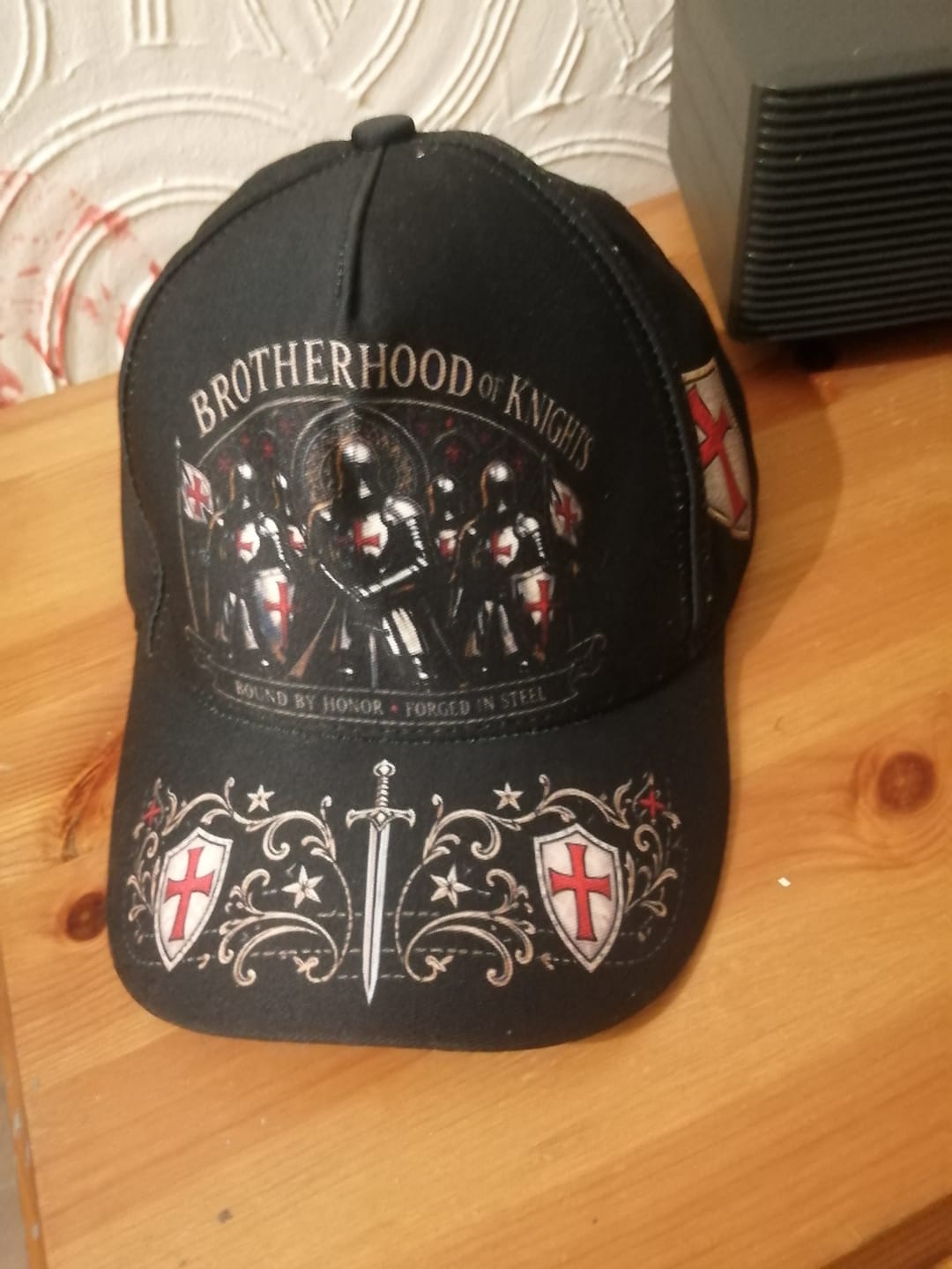 Customer photo review of ⚔️ Bound By Honor Forged In Steel – Knights Templar Cap