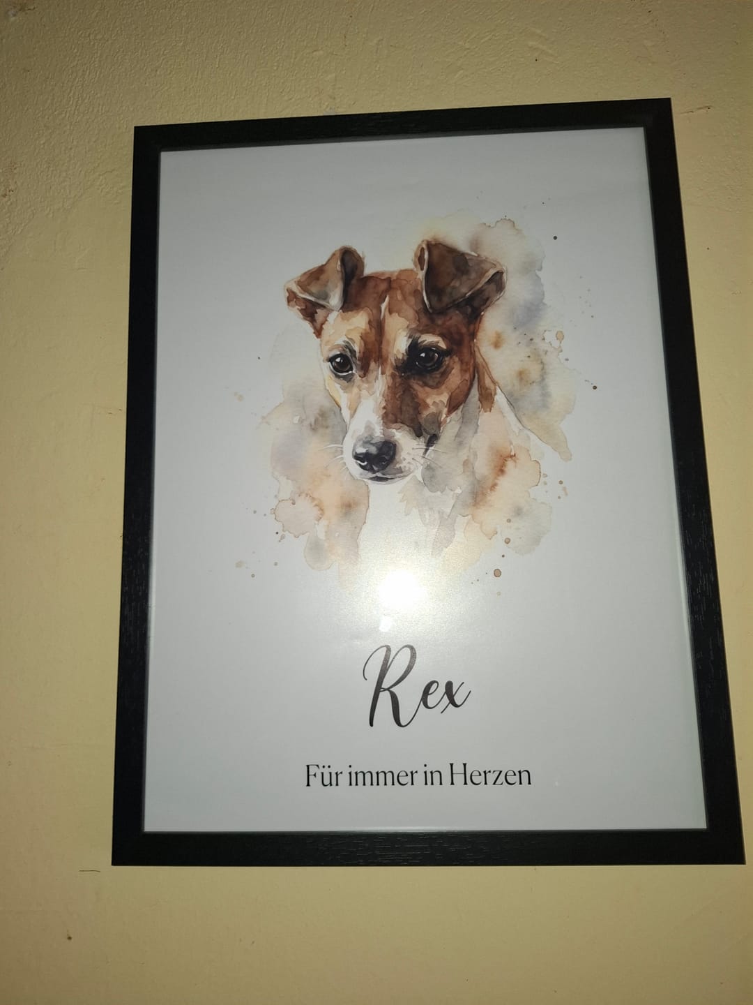 Customer photo review of Tierportrait als Aquarell-Kunstwerk