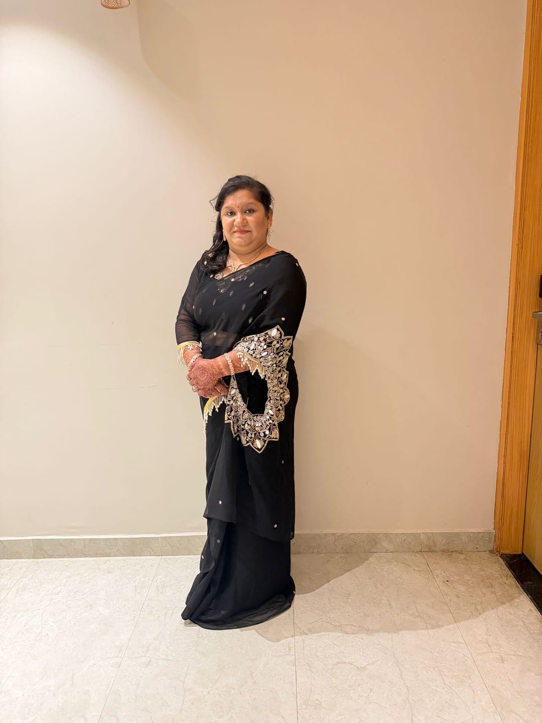 Customer photo review of “Pahasha” - Two in one Ready to wear Saree