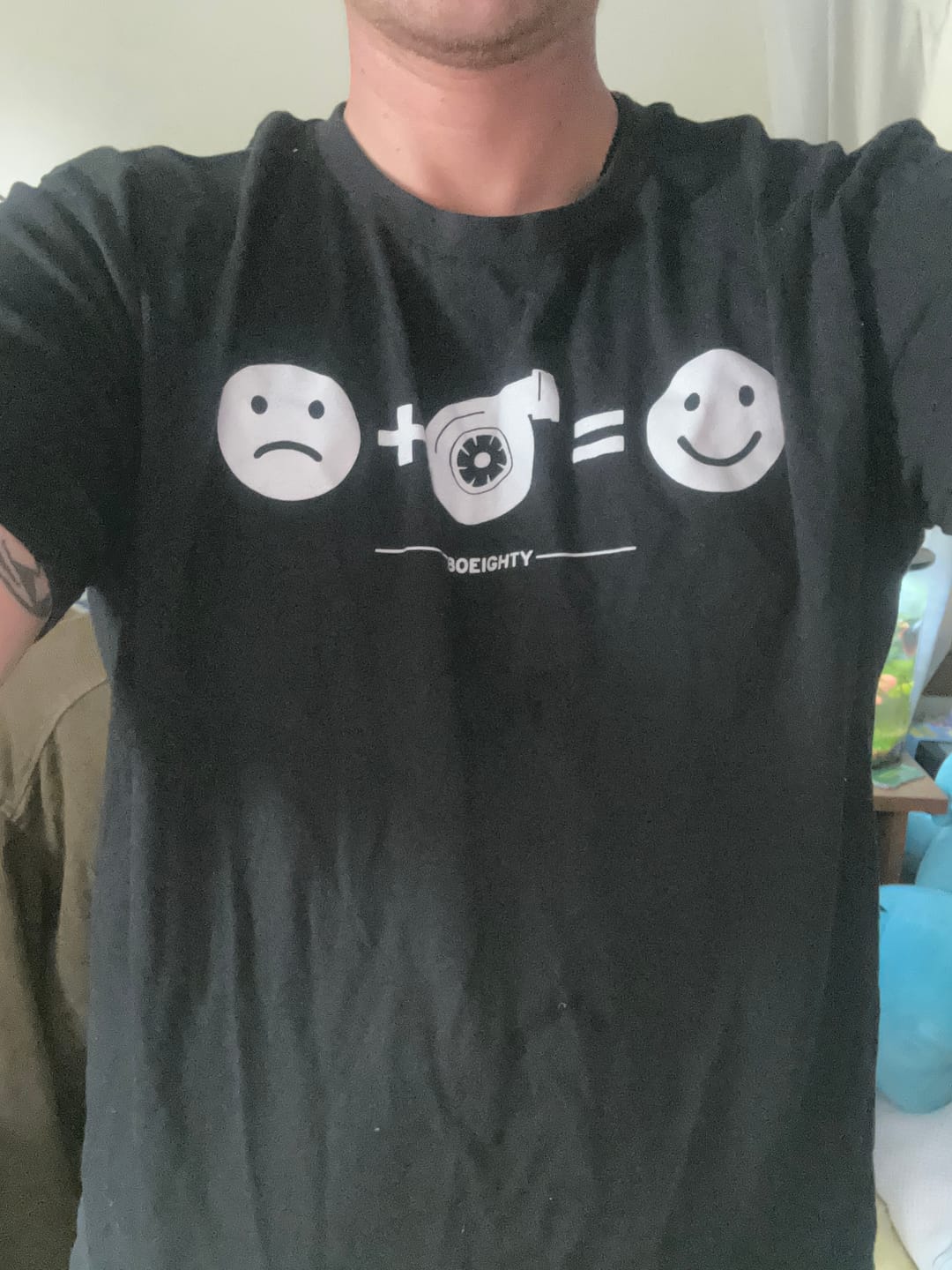 Customer photo review of 80Eighty® HappyTurbo Shirt