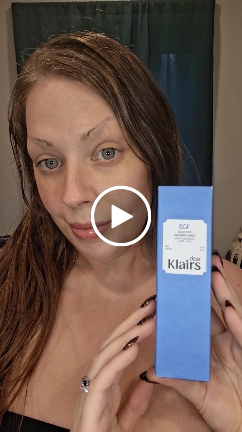 Customer video review of Blue EGF Calming Mist