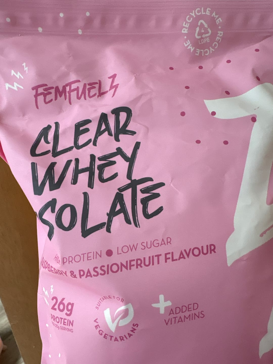 Customer photo review of Clear Whey Isolate Protein