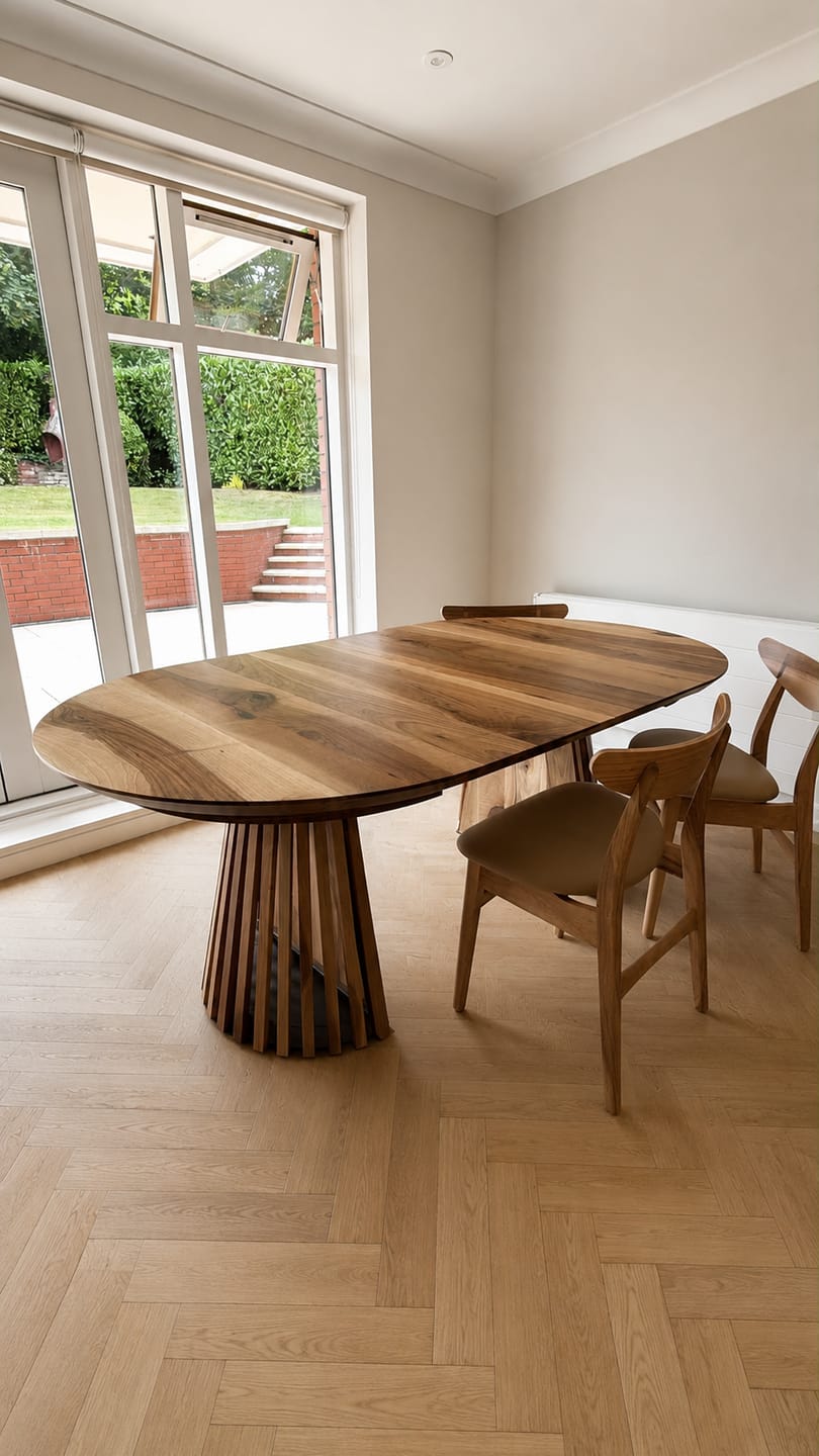 Customer photo review of Eva Walnut Dining Chair