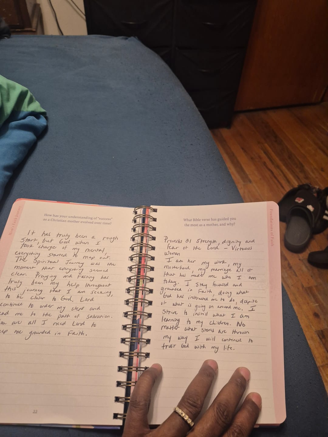 Customer photo review of Spiral Bible™ Transparent Sticky Notes
