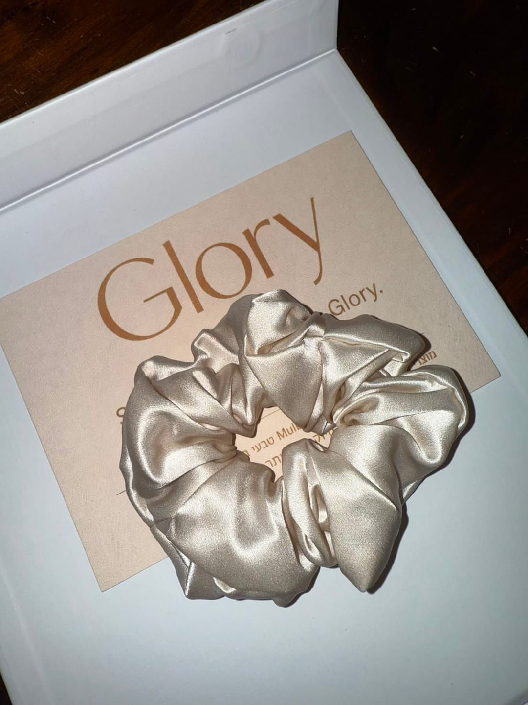 Customer photo review of גומיית משי 22Momme - פנינה