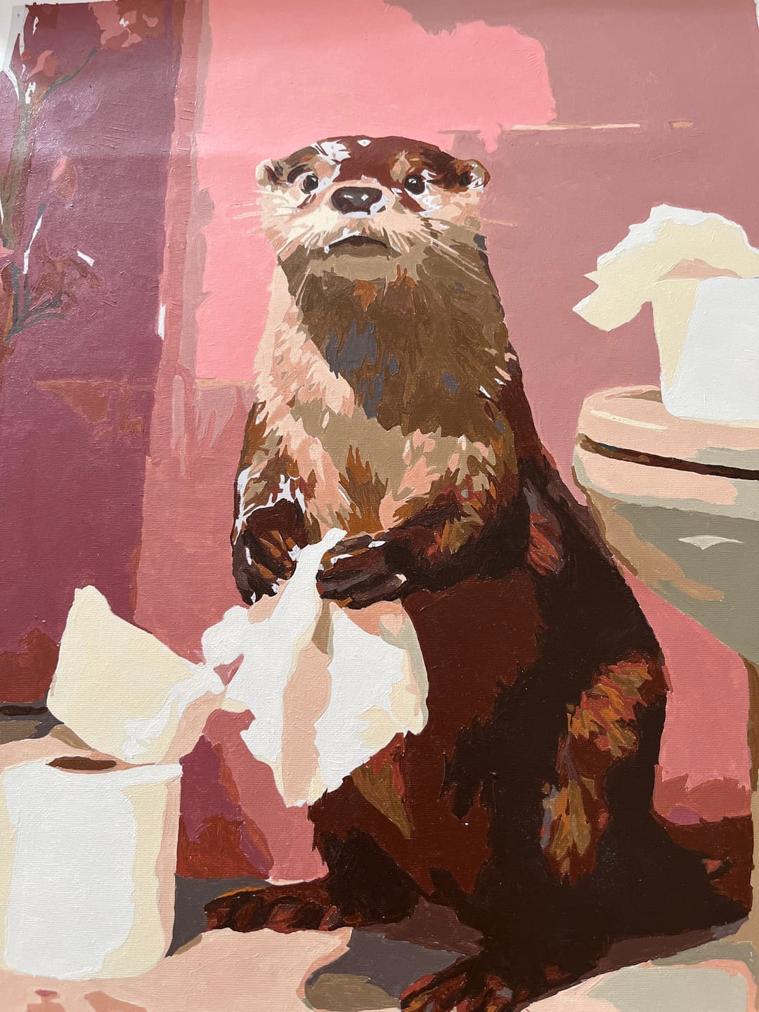 Customer photo review of Otter op het toilet