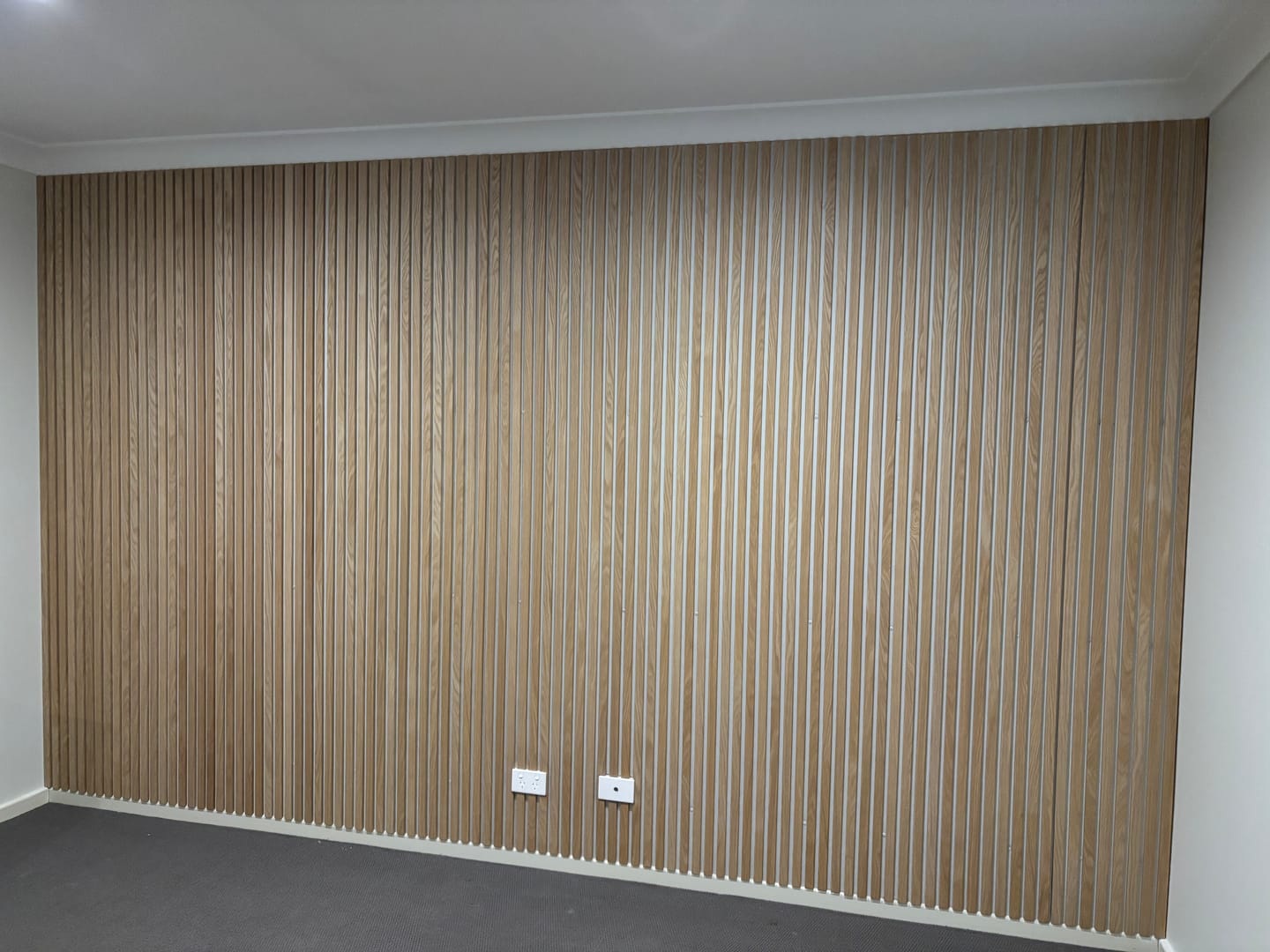 Customer photo review of Natural Oak | Acoustic Panel (White Felt) 2.8M