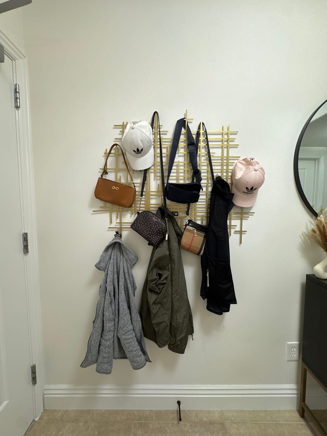Customer photo review of Modern Abstract Coat Rack