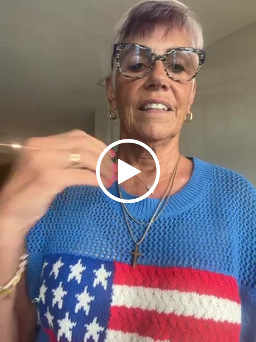 Customer video review of Classic Cross Necklace Duo