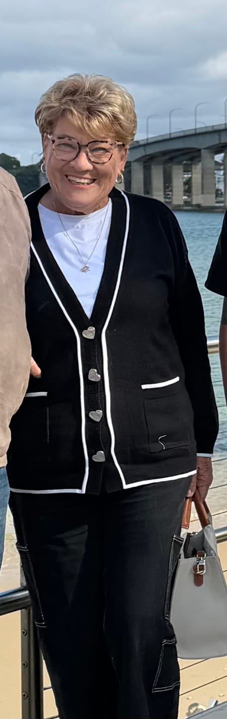 Customer photo review of Slalom Heart Button Cardigan - Black