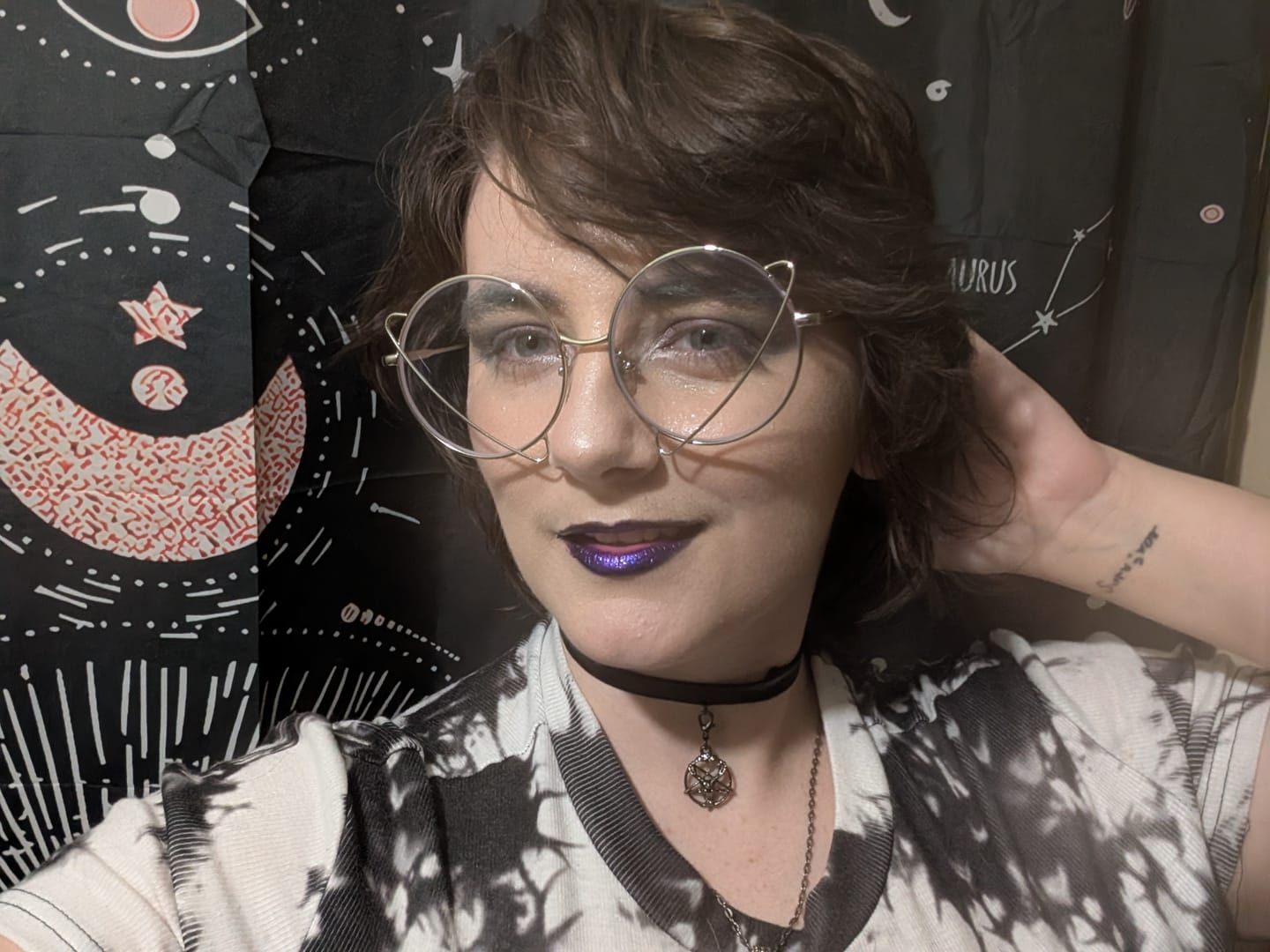 Customer photo review of Cosmic Eyeglasses