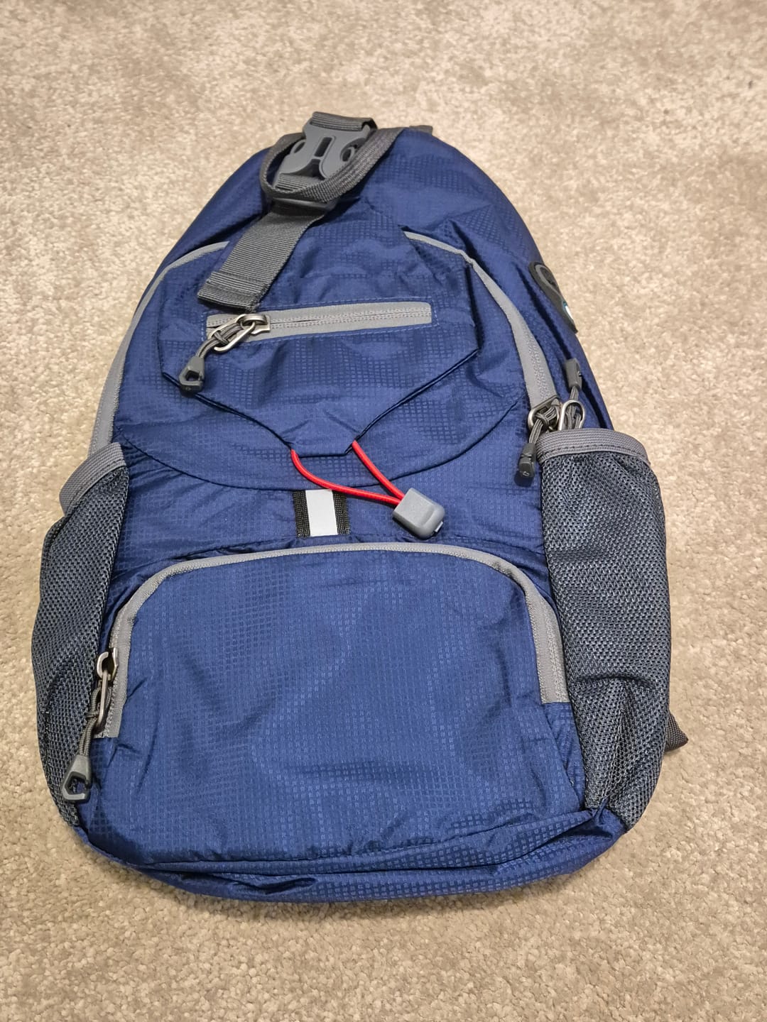 Customer photo review of 🌟 Packable Small Crossbody Sling Backpack with Side Pouch - ✨ Perfect for Hiking and Traveling