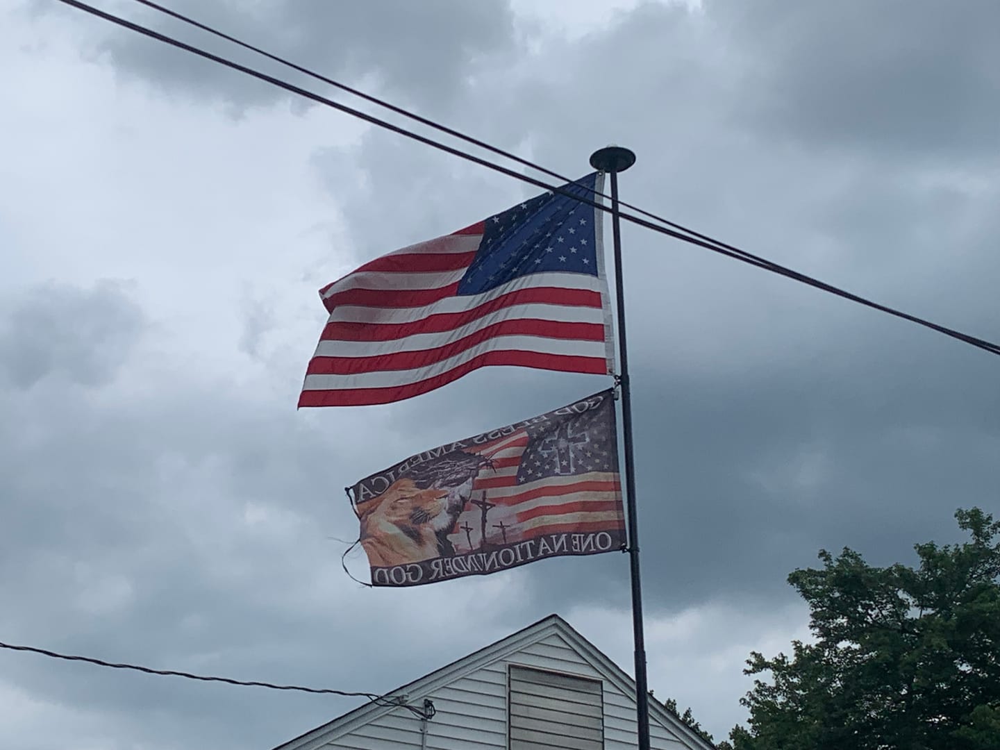 Customer photo review of 4' x 6' American Flag