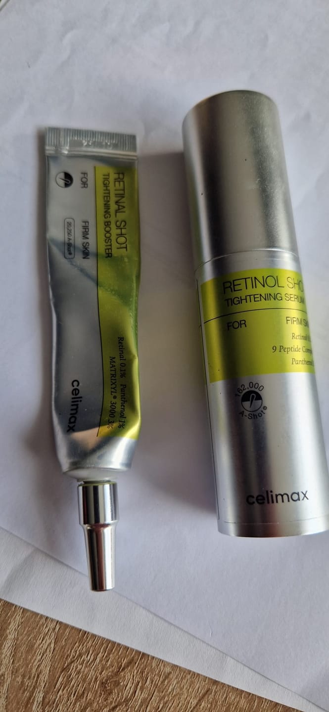 Customer photo review of Liftinga efektu piešķirošs serums ar retinolu un mikroadatām Celimax The Vita−A Retinol Shot Tightening Serum