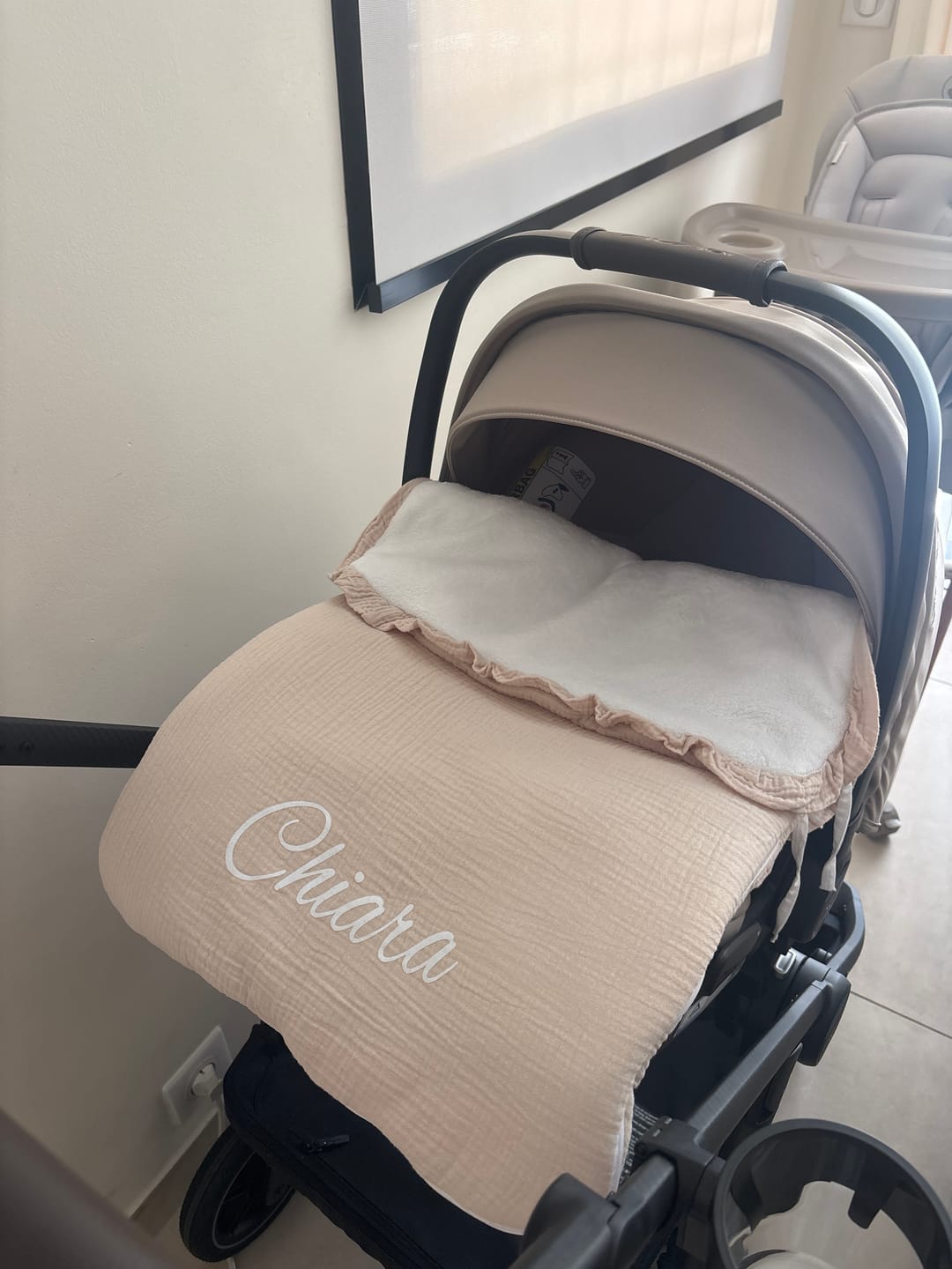 Customer photo review of Chancelière gaz de coton beige
