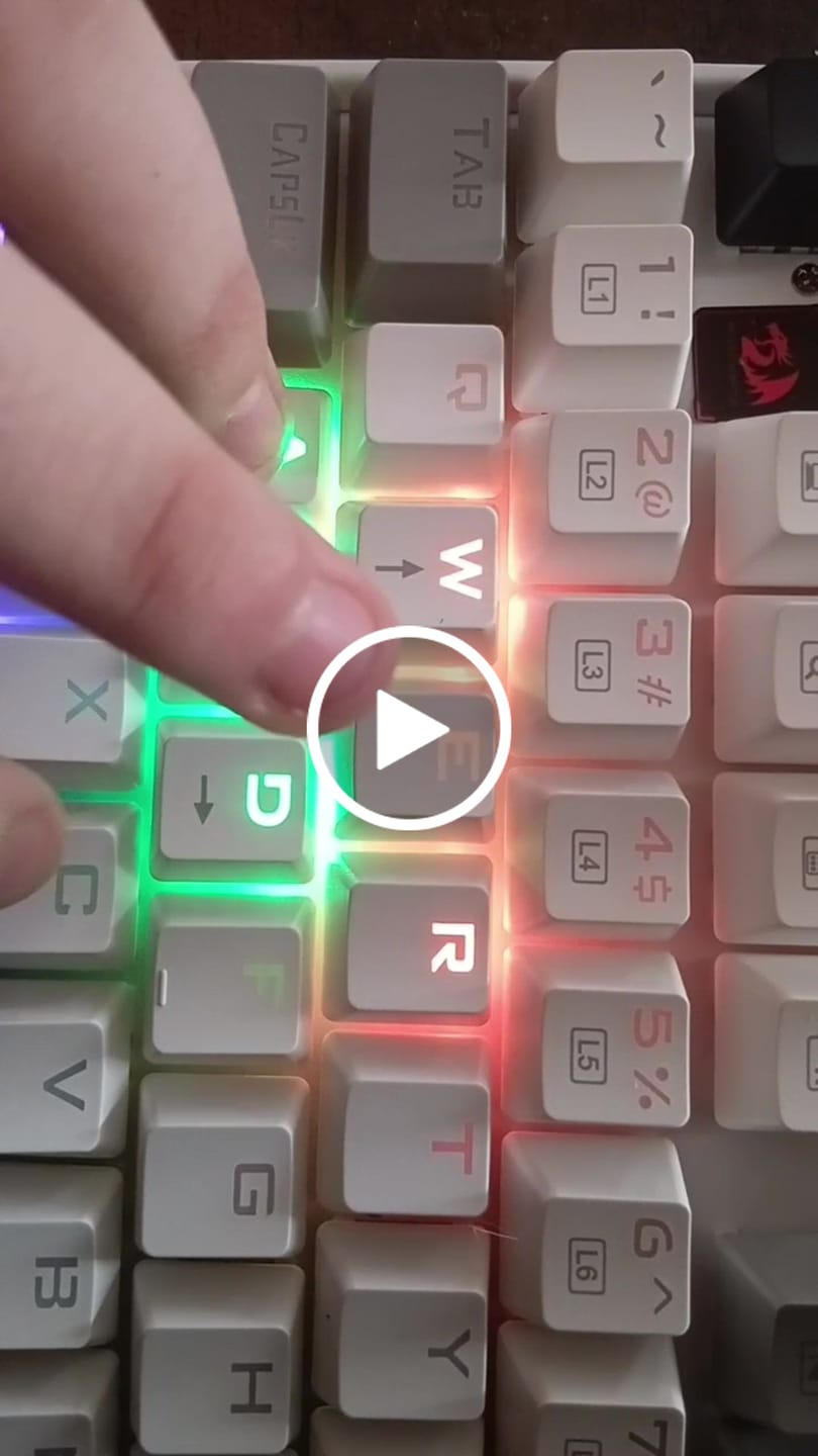Customer video review of Redragon K552GLR-R 87 Key TKL Mechanical Gaming Keyboard