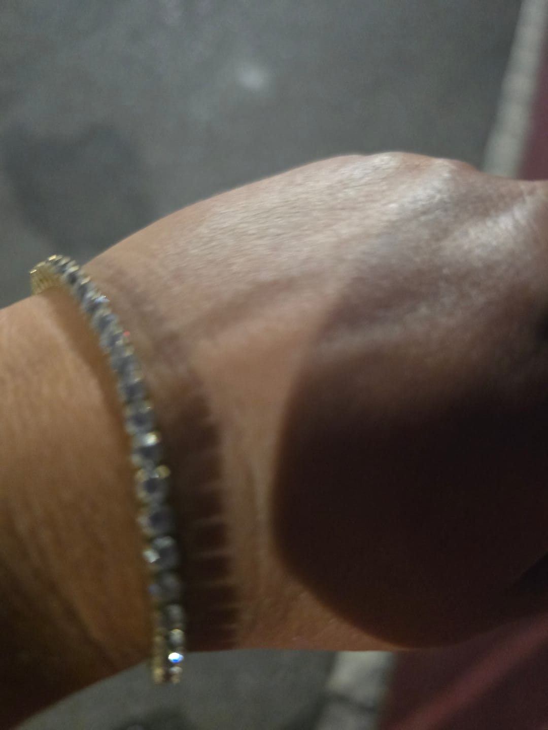 Customer photo review of Luxe Tennis Bracelet