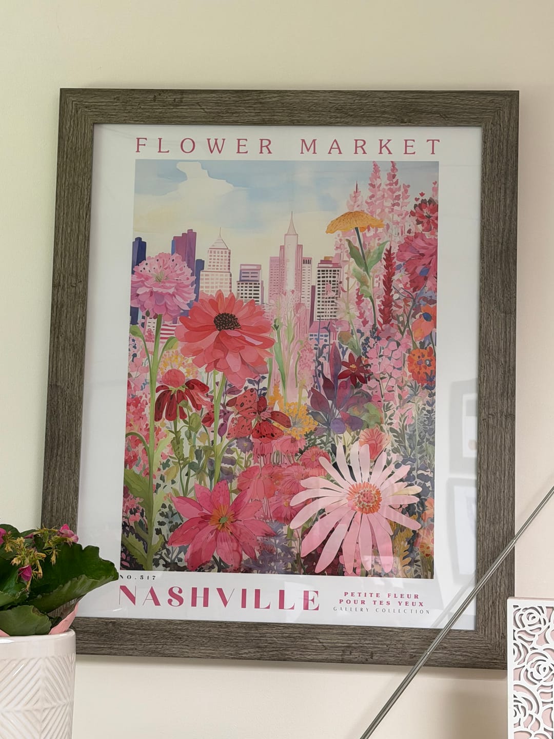 Customer photo review of Nashville Flower Poster