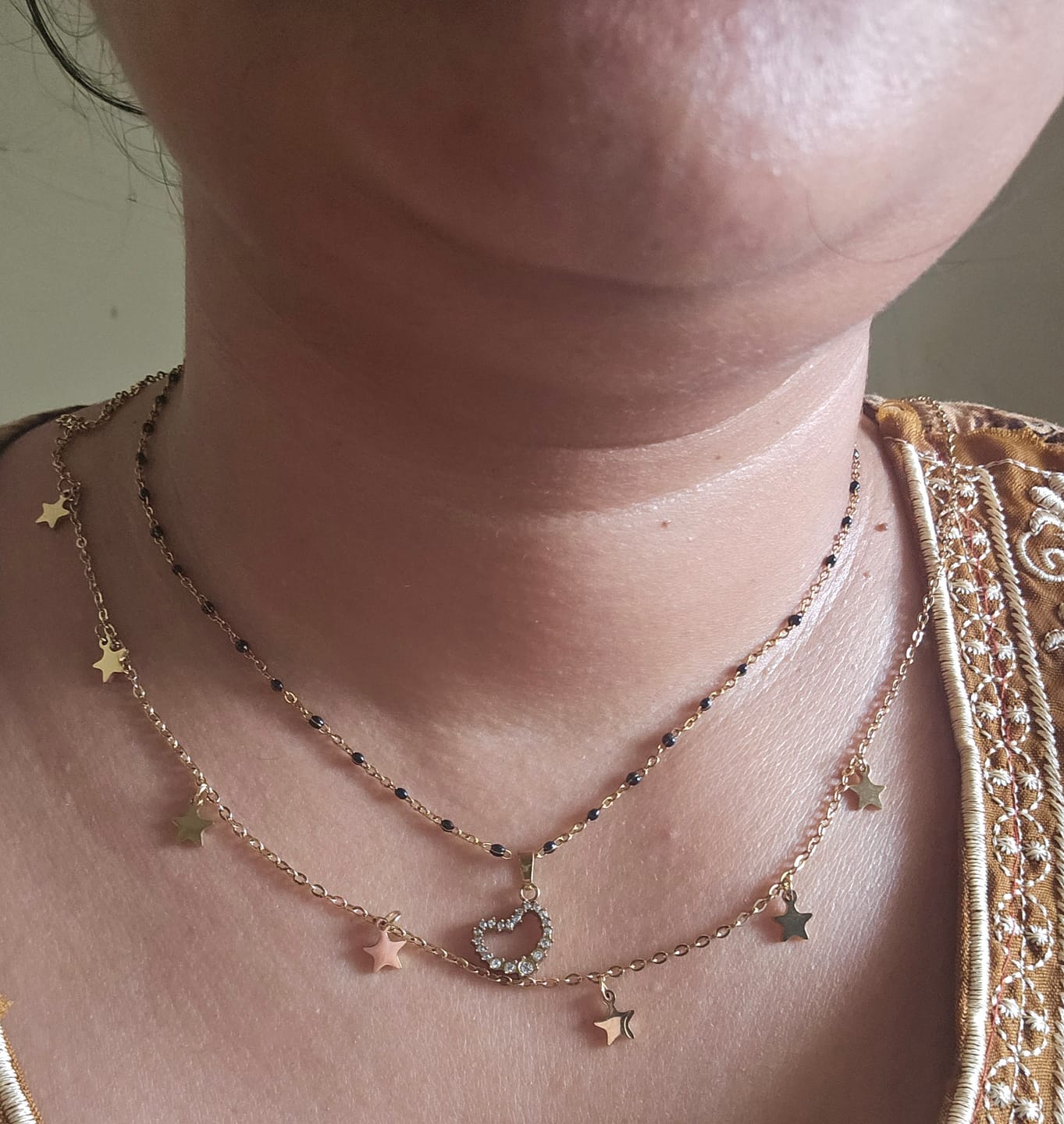 Customer photo review of Starry Night Necklace