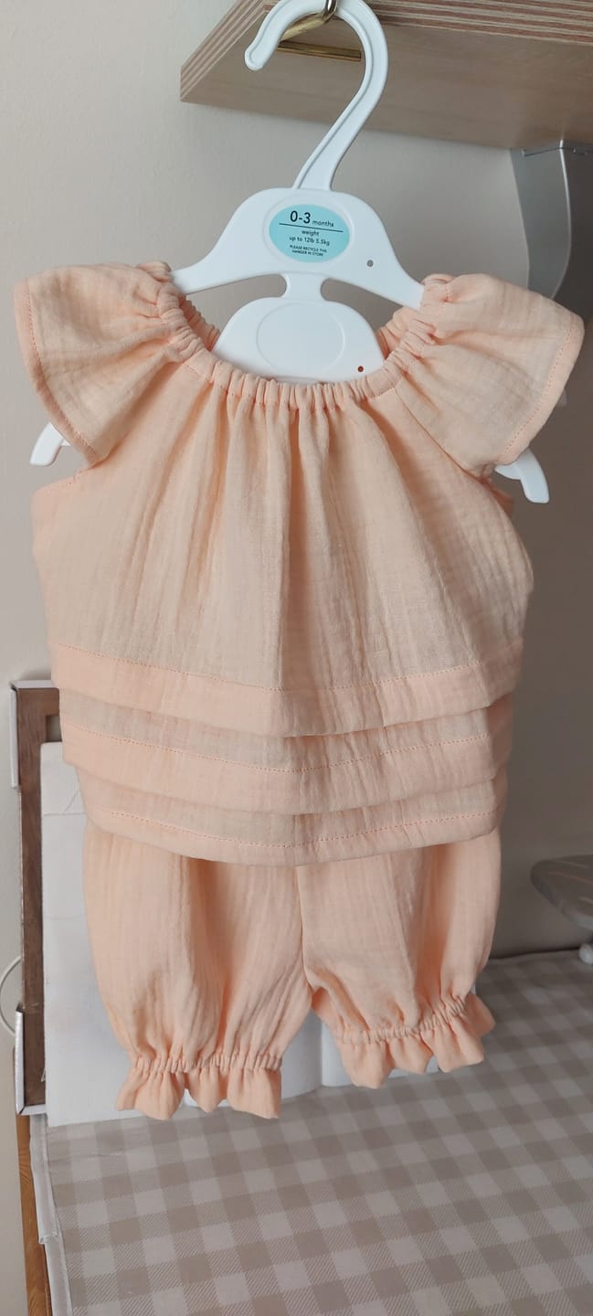 Customer photo review of Special Offer Peach Double Gauze Fabric
