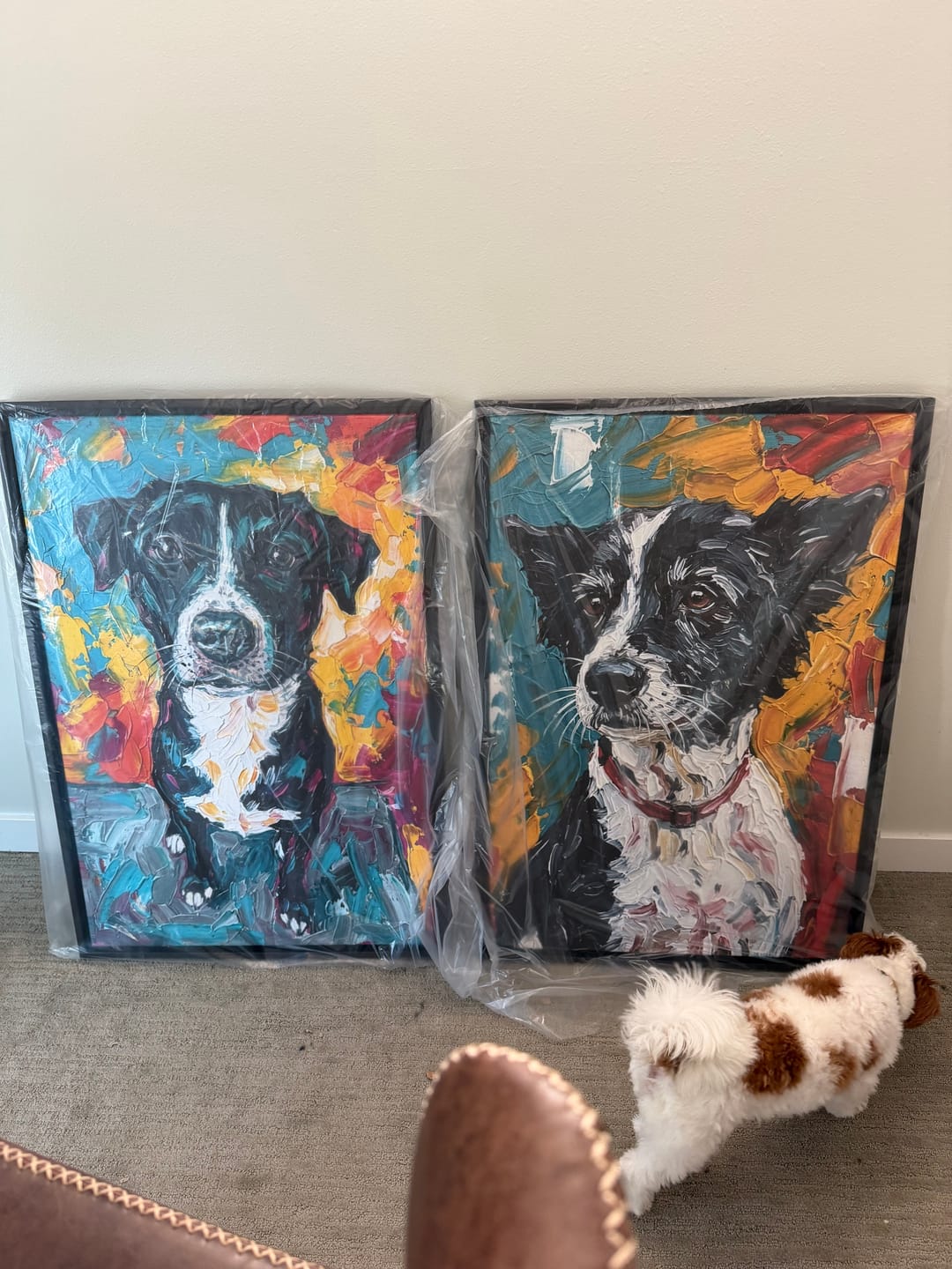Customer photo review of Custom Pet Portrait - Abstract Style