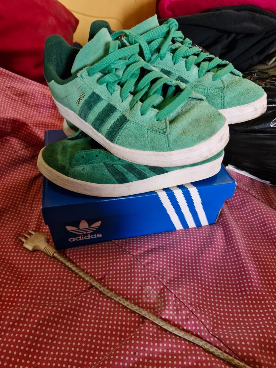 Customer photo review of Zapatilla Adidas Campus Adv Hombre Verde - Blanco