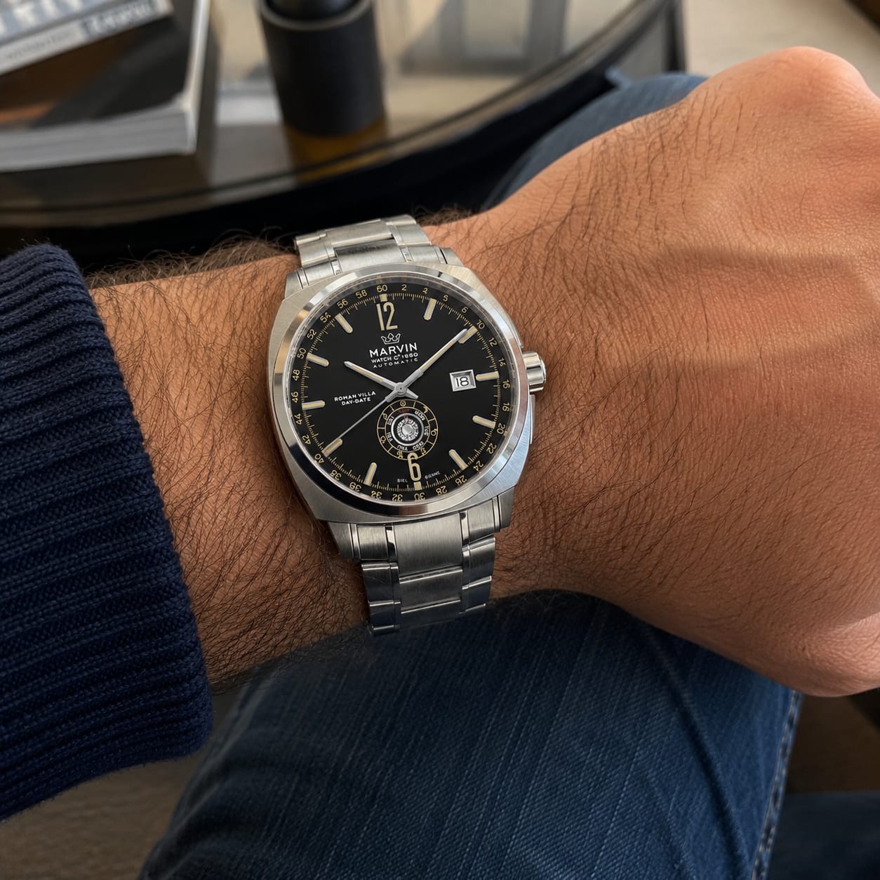 Customer photo review of Malton Cushion Day-Date Automatic