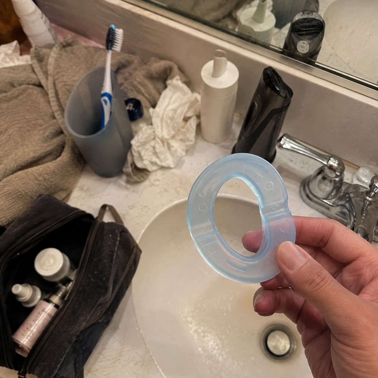 Customer photo review of GlowStep - Silent Anti-Snoring Mouth Guard™