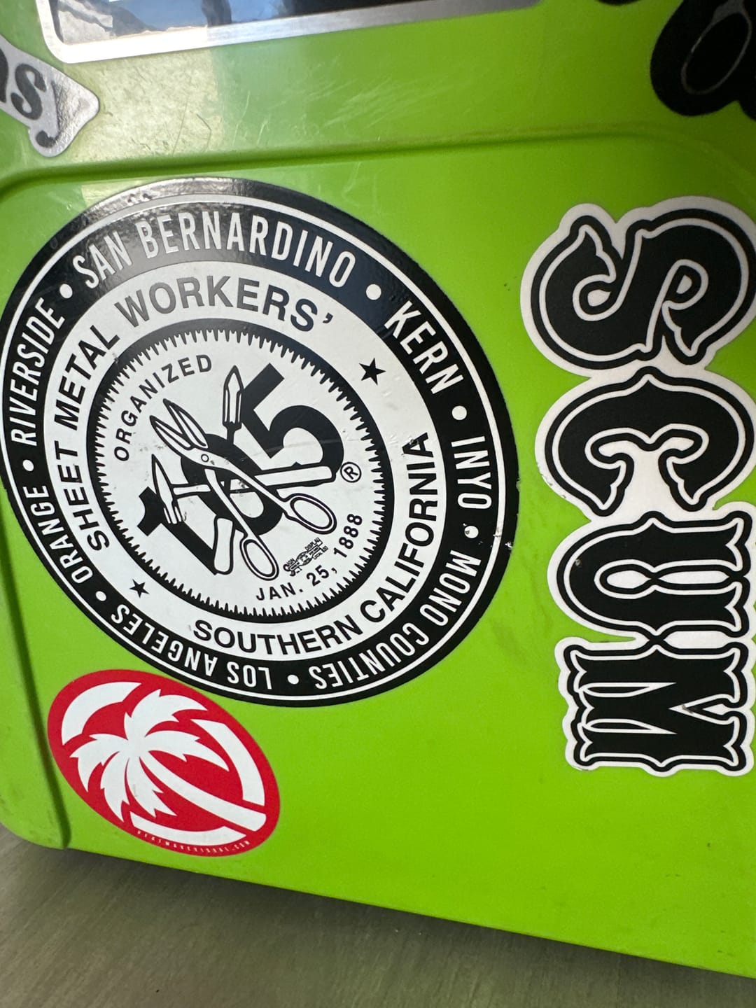 Customer photo review of SCUM STICKER