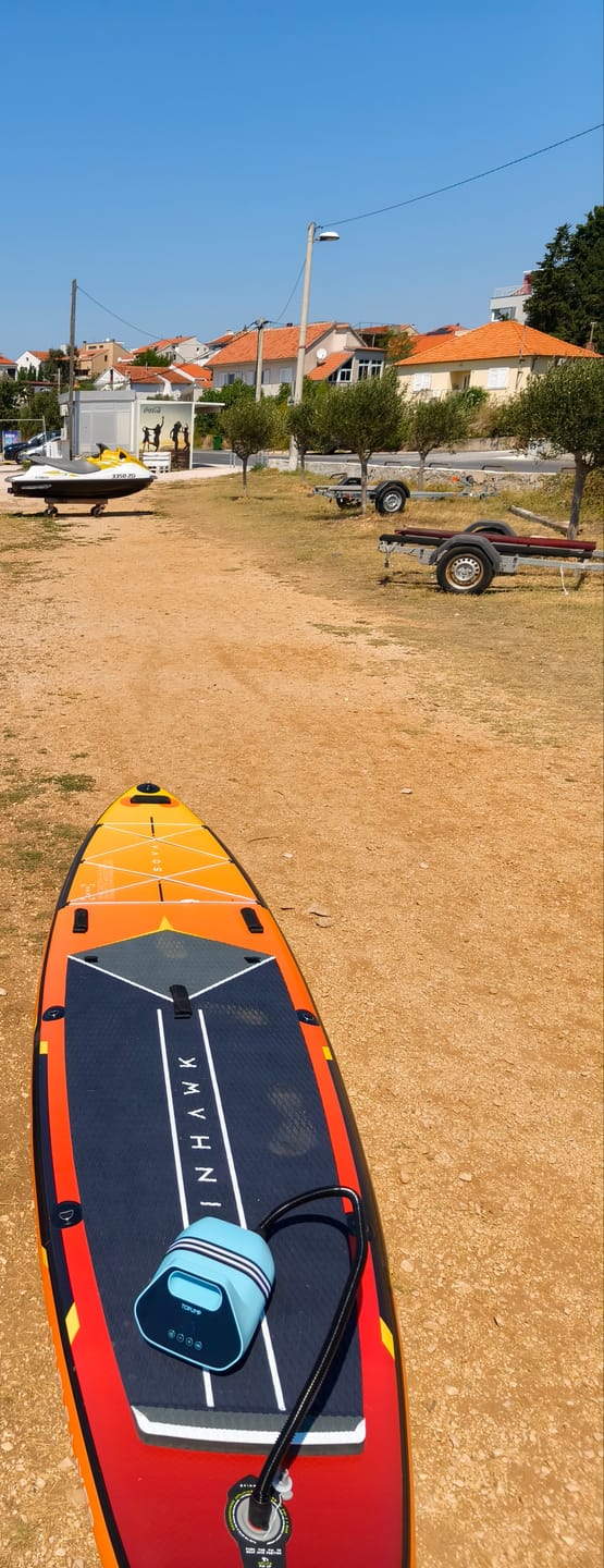 Customer photo review of SKINHAWK SOVA12 SUP Board Set 366 x 85 x 15cm ORANGE