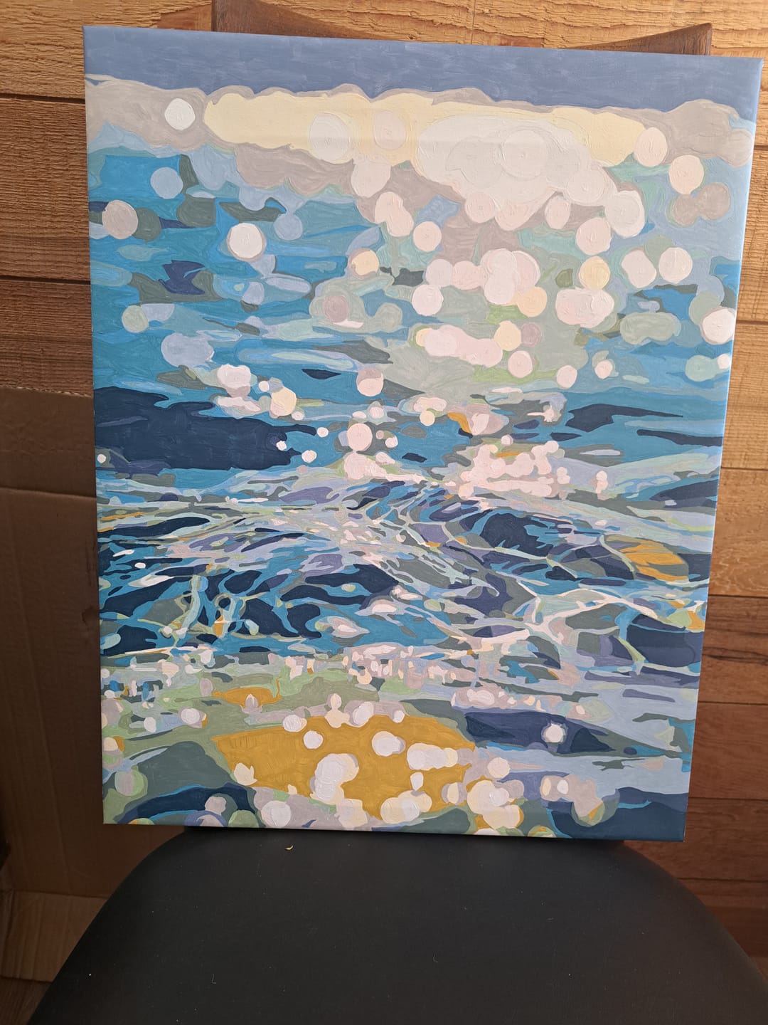 Customer photo review of Shimmering Waters | Paint by Number