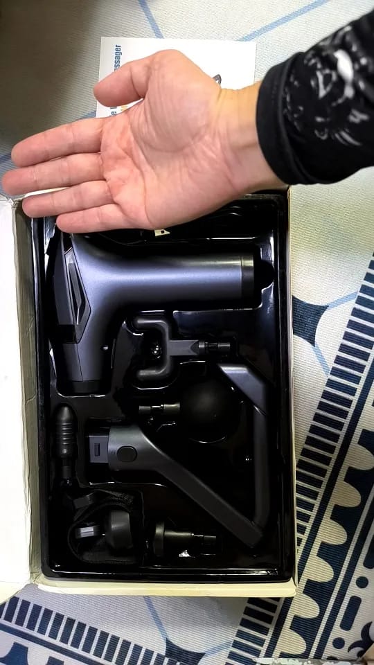 Customer photo review of Pistola Masajeadora Multifunción