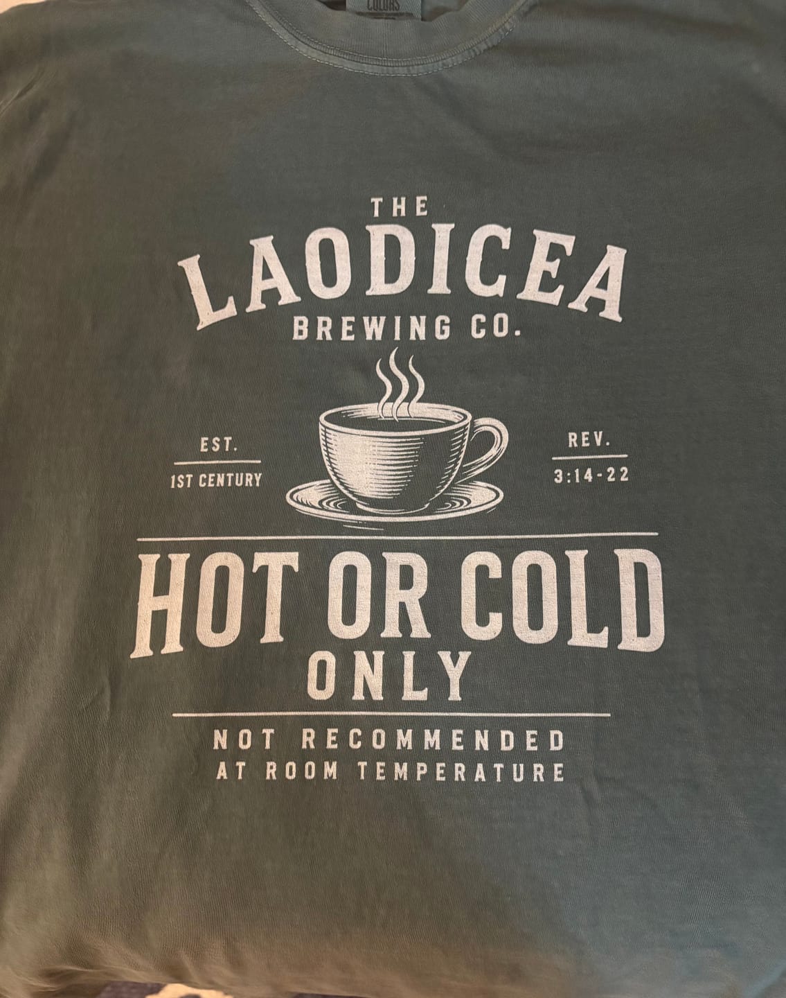 Customer photo review of Hot or Cold T-Shirt