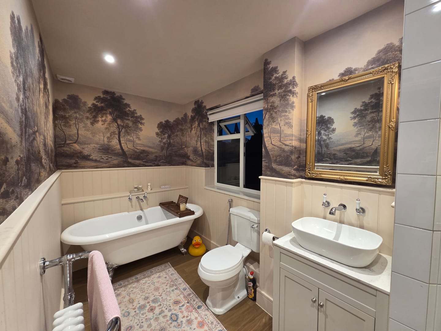 Customer photo review of Hudson - Misty Morning Forest Landscape Wallpaper Mural
