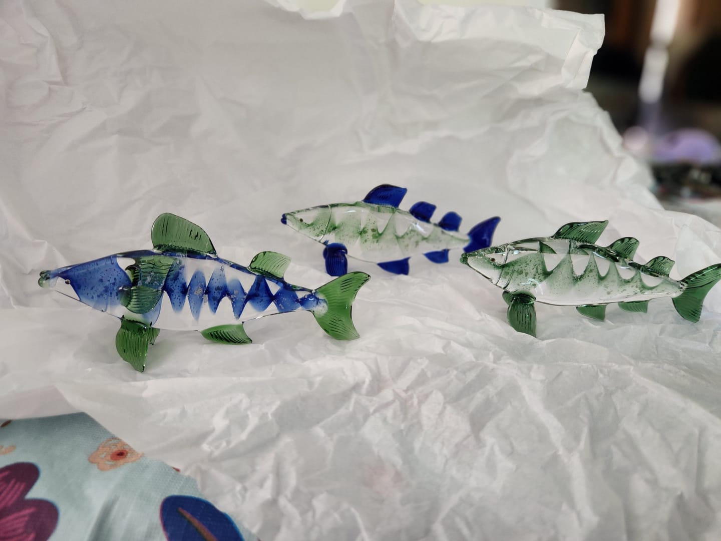Customer photo review of Trout Figurine with Cremation Ash