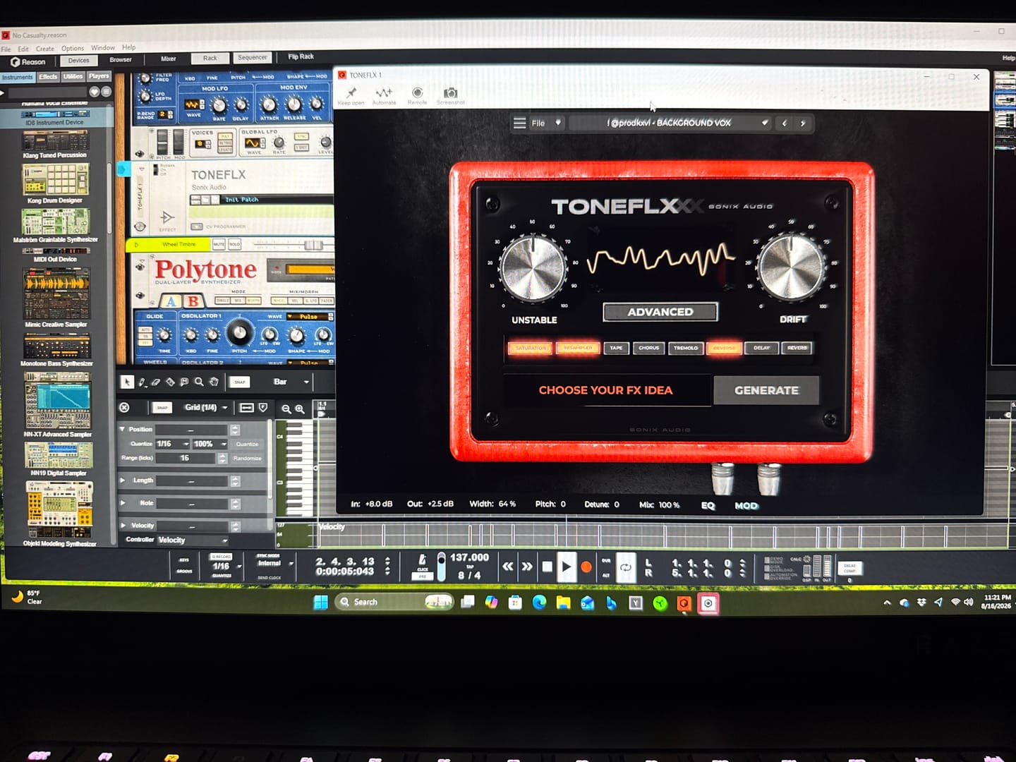 Customer photo review of TONEFLX PLUGIN + ARTIST SERIES EXPANSION
