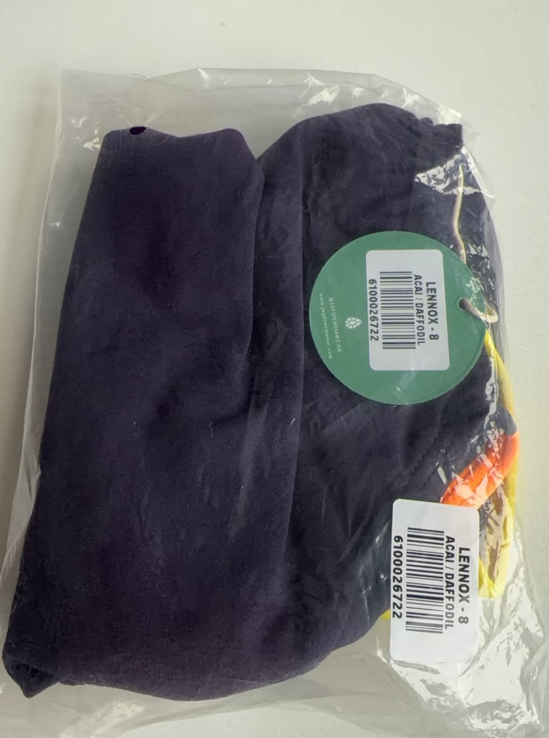 Customer photo review of LENNOX ONE PIECE - Acai|Daffodil