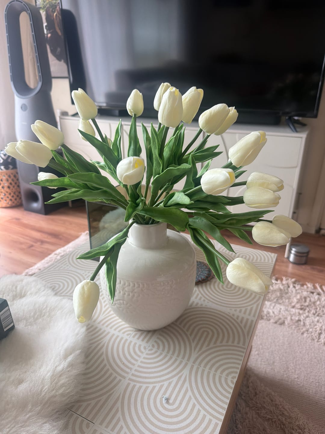 Customer photo review of Tulpen Boeket - Wit (25 stengels)