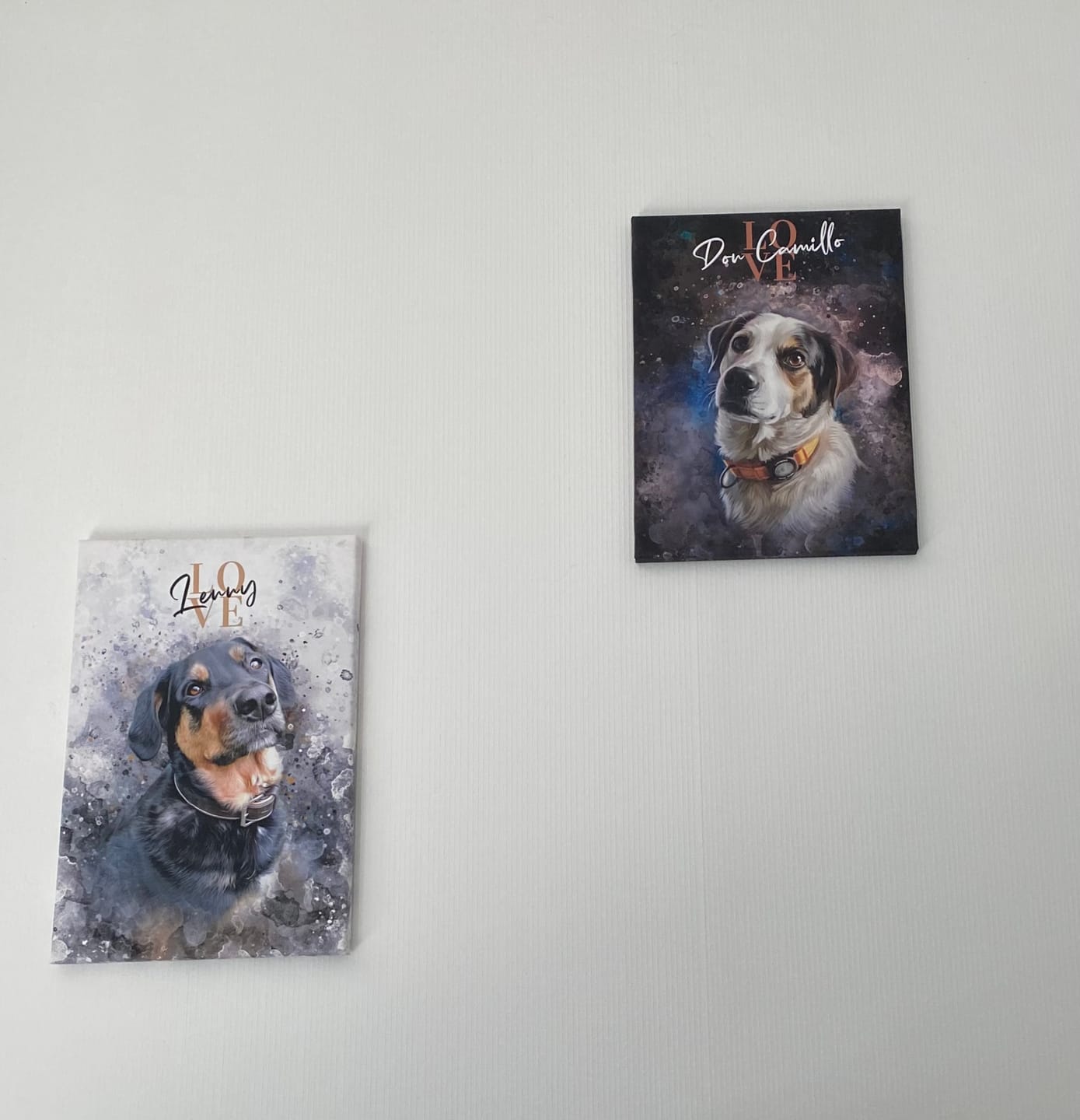 Customer photo review of Personalisiertes Portrait Poster und Leinwand - Aquarell Stil