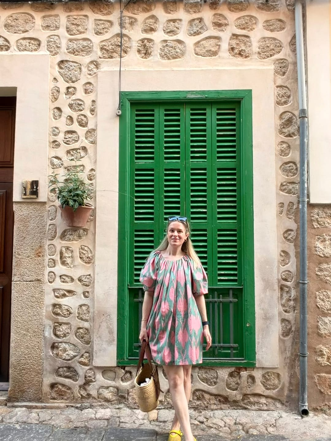 Customer photo review of Cora Luxury Ikat Cotton Short Dress