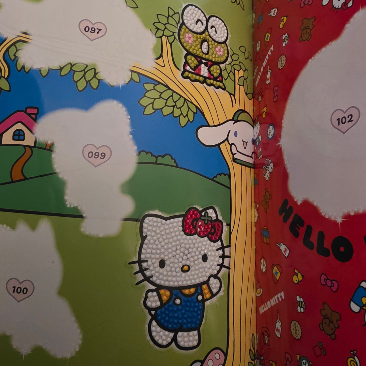 Customer photo review of Hello Kitty And Friends Crystal Art Sticker Pack