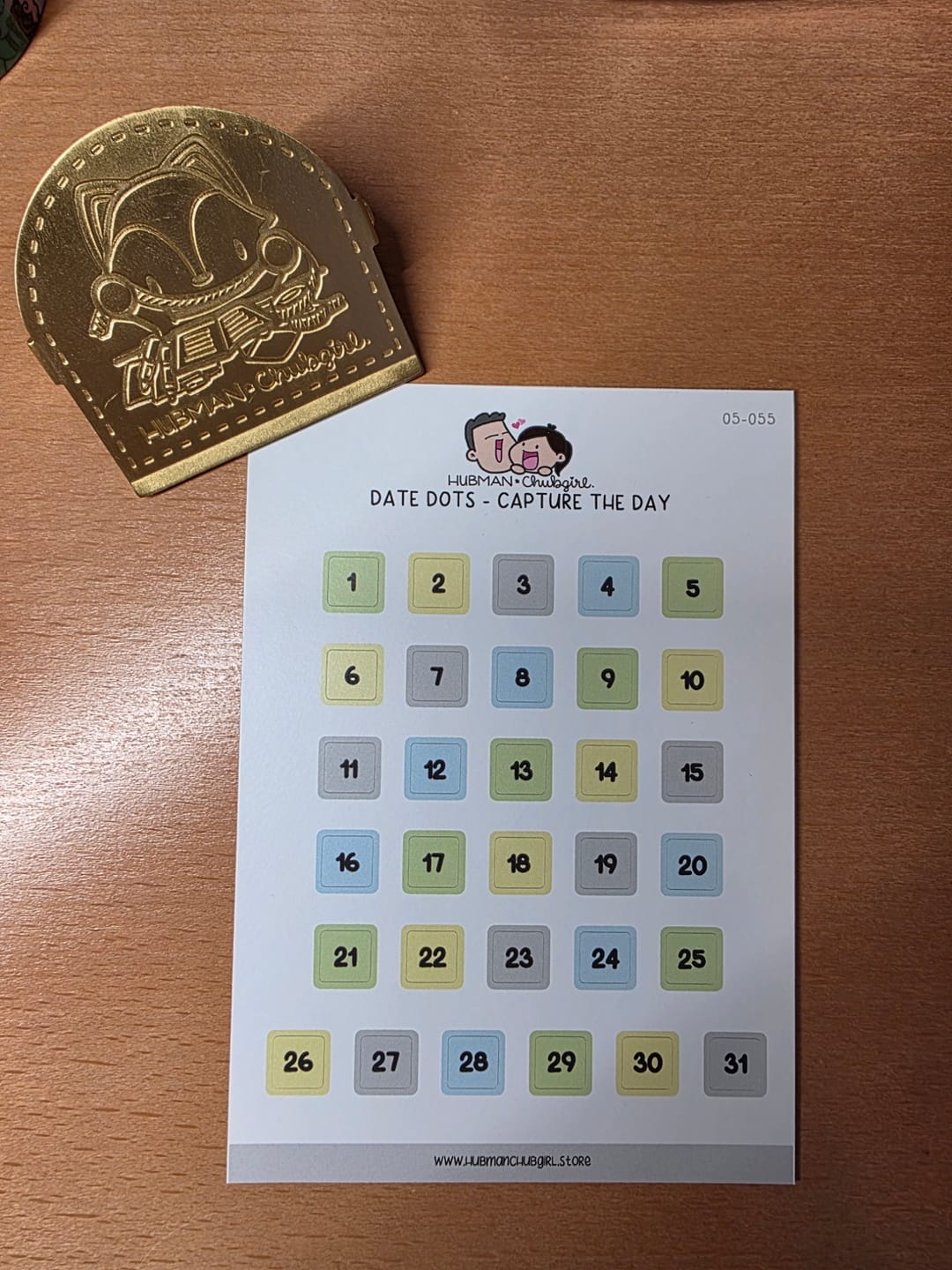 Customer photo review of Date Dots - Capture the Day Planner Stickers