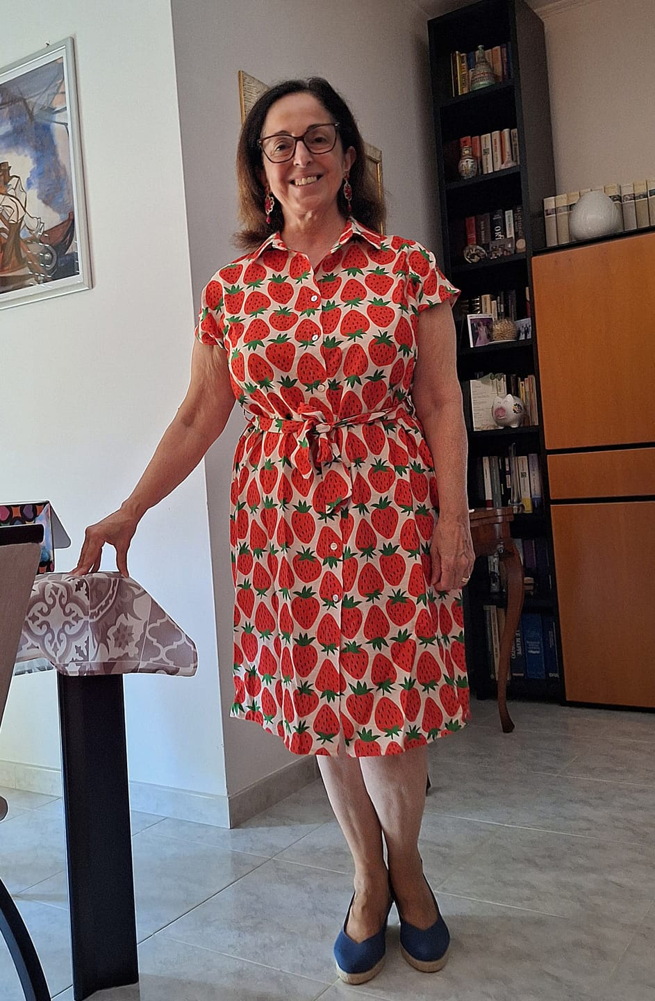 Customer photo review of VESTITO ZAIRA FRAGOLE