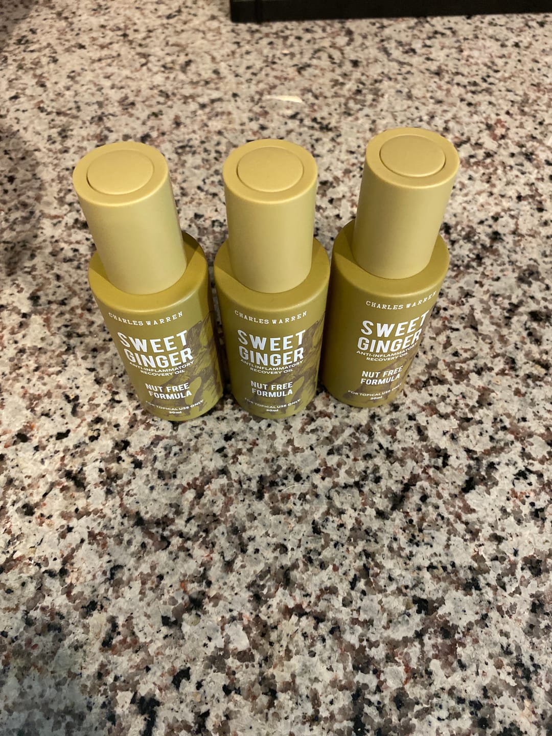 Customer photo review of [Nut-Free] Sweet Ginger Dry Oil for Sensitive Skin