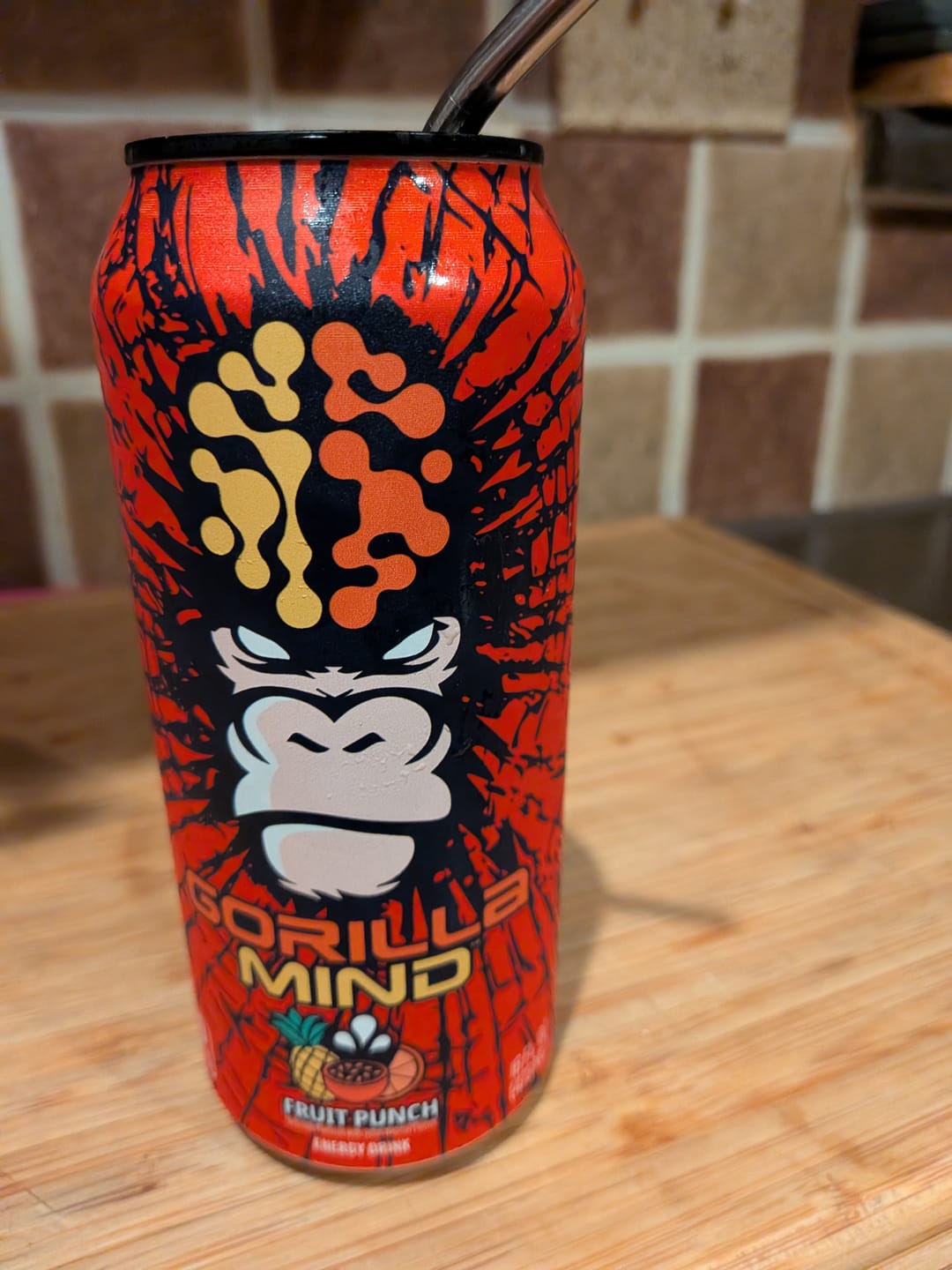 Customer photo review of Gorilla Mind Energy Drink